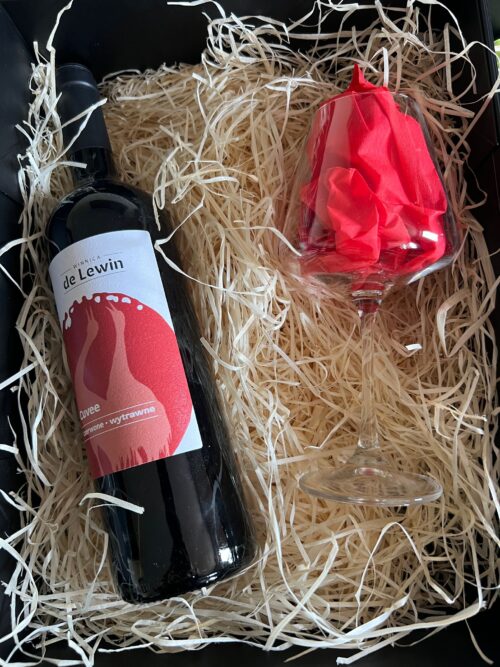 Box Prezentowy Cuvee czerwone & Kieliszek